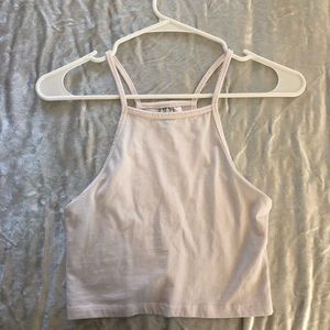 h&m white cropped tank